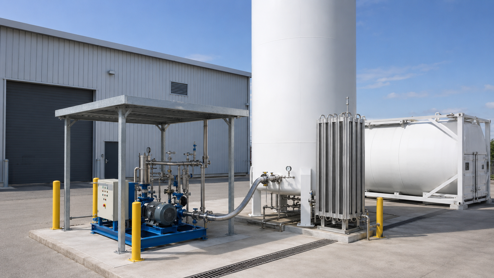 Bulk cryogenic liquid storage