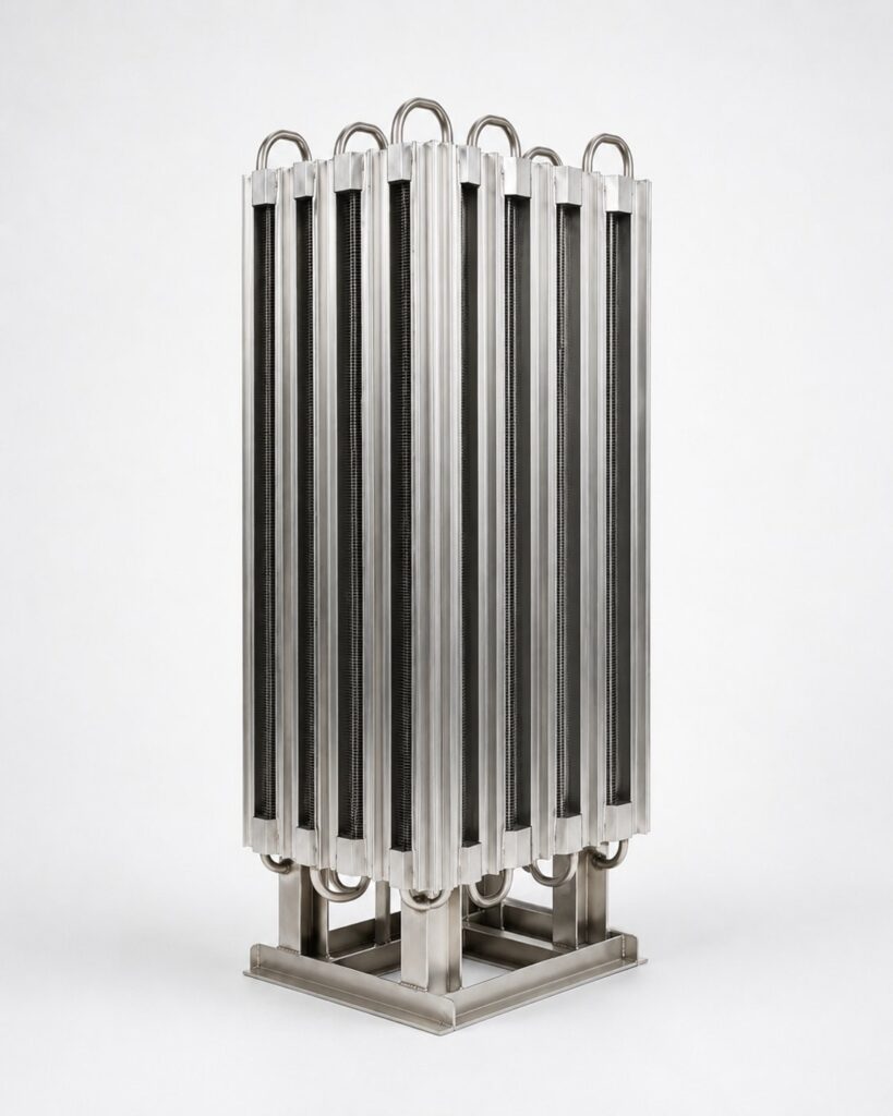 Cryogenic ambient air vaporizer
