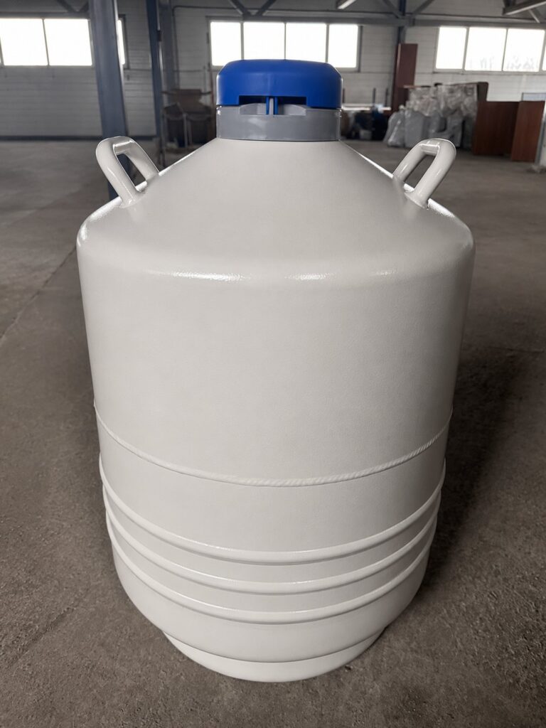 Liquid nitrogen dewar vessel