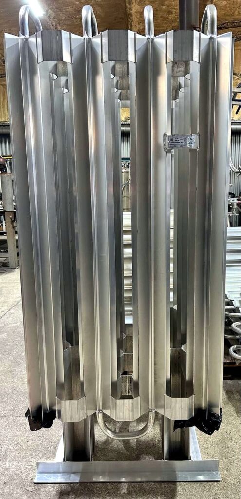 Finned tubes of ambient air vaporizer
